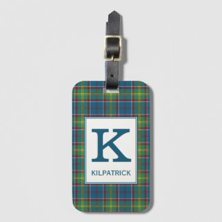 Étiquette À Bagage Ayrshire District Tartan Monogrammed