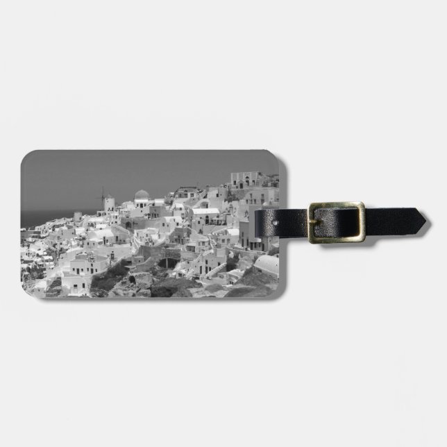 Étiquette À Bagage B&W Santorini 10 (Devant horizontal)