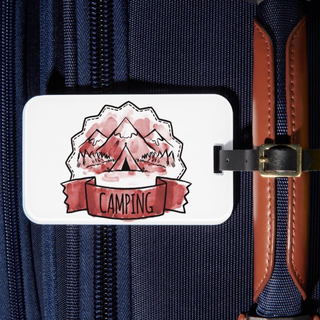Étiquette À Bagage Badge Camping (Insitu Rectoal 4)