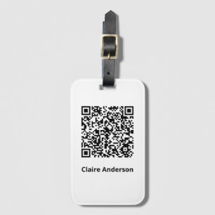 Étiquette À Bagage Badge de code QR