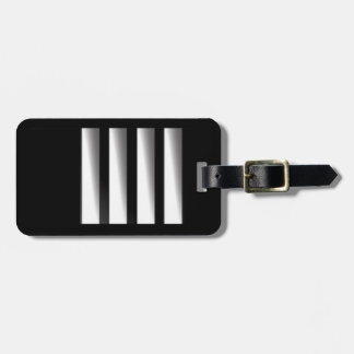 Étiquette À Bagage Bag Tag - Capitaine - Bandes argentées
