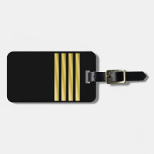 Bag Tag - Capitaine - Bandes d'or