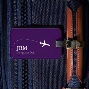 Étiquette À Bagage Bag violet pour le voyage en avion