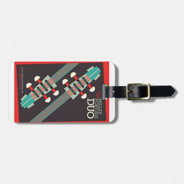 Étiquette À Bagage Bagage de duo de Miller-Porfiris (Devant horizontal)