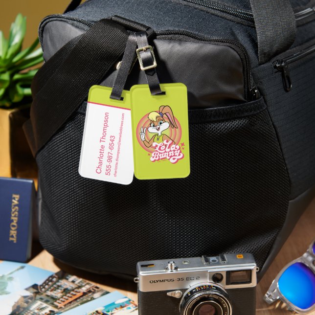 Étiquette À Bagage Bagues Lola Retro LOONEY TUNES™ (Recto & Verso)