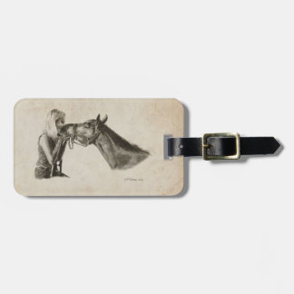 Étiquette À Bagage Baisers à cheval