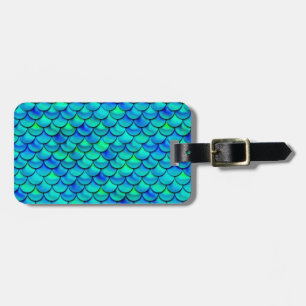 Étiquette À Bagage Balances bleues Aqua