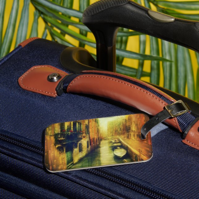 Étiquette À Bagage Balcon du Canal de Venise (Insitu Rectoal 3)