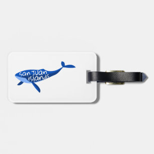 Étiquette À Bagage Baleine des îles San Juan