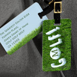 Étiquette À Bagage Balise Amusante Golf Monogramme de golf<br><div class="desc">Golf ! Et plus de golf - c'est ce que je dis ! Ajoutez votre initiale à la balle de golf et vos coordonnées au verso et au départ. Convient à tous les golfeurs et les papas qui aiment les étiquettes de sac. Grand cadeau pour n'importe quel moment de l'année...</div>