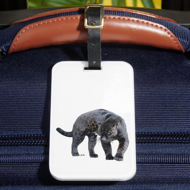 Étiquette À Bagage Balise bagage blanche Jaguar Diablo (Insitu Rectoal 2)