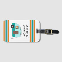 Balise Bagage Camper Retro Camp Cousins