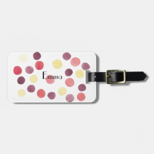 Étiquette À Bagage Balise Bagage de cercles doux et joli