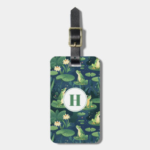 Étiquette À Bagage Balise Bagage de grenouilles mignonnes