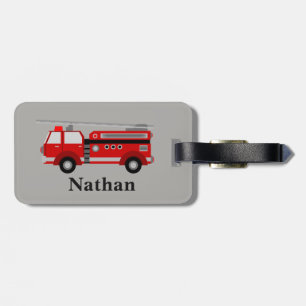 Étiquette À Bagage Balise bagage pour camion rouge pour enfant mignon