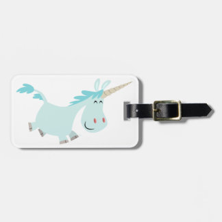Étiquette À Bagage Balise Bleu Carton Unicorn Bagage