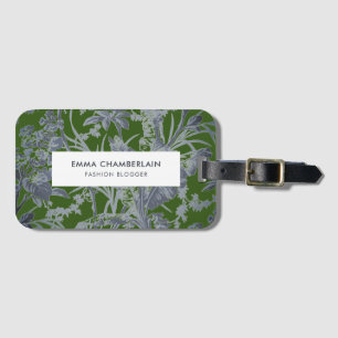 Étiquette À Bagage Balise Botanique Green Chinoiserie Custom Luggage
