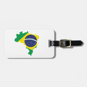 Étiquette À Bagage Balise Brésil Drapeau - Soccer Voyage Cadeau
