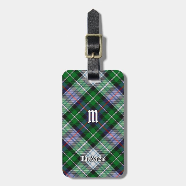 Étiquette À Bagage Balise Clan MacKenzie Robe Tartan (Devant Vertical)