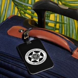 ÉTIQUETTE À BAGAGE BALISE D'APPLICATION DE LA LOI SUR LES BAGAGES DE