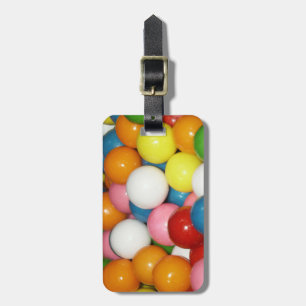 Étiquette À Bagage Balise de bagage à gumball coloré