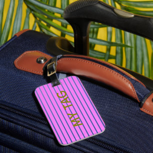Étiquette À Bagage Balise de bagage à revêtement rose