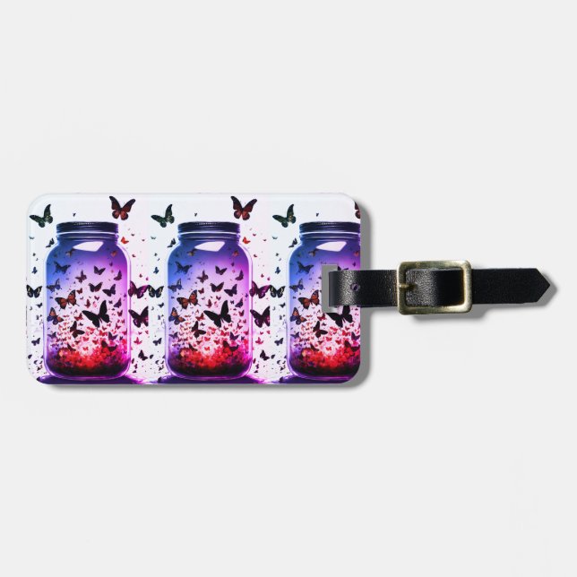 Étiquette À Bagage Balise de bagage acrylique (Devant horizontal)