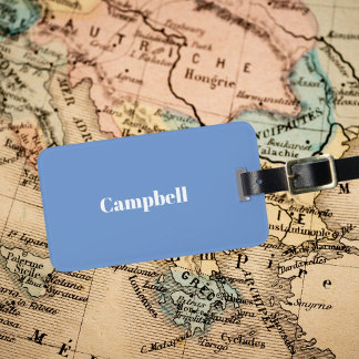 Étiquette À Bagage Balise de bagage acrylique acrylique bleue personn