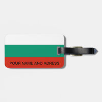 Balise de bagage avec drapeau de la Bulgarie