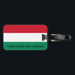 Étiquette À Bagage Balise de bagage avec drapeau de la Hongrie<br><div class="desc">Voyagez en style avec notre étiquette à bagages élégante avec le drapeau de la Hongrie! Ce bagage est plus qu’un simple accessoire de voyage, c’est une célébration du riche patrimoine culturel et de la fierté nationale de la Hongrie. Le design dynamique affiche le drapeau hongrois, ce qui en fait un...</div>