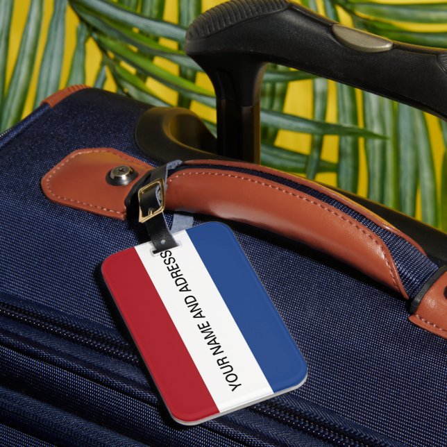 Étiquette À Bagage Balise de bagage avec Drapeau de Pays-Bas (Insitu Rectoal 1)