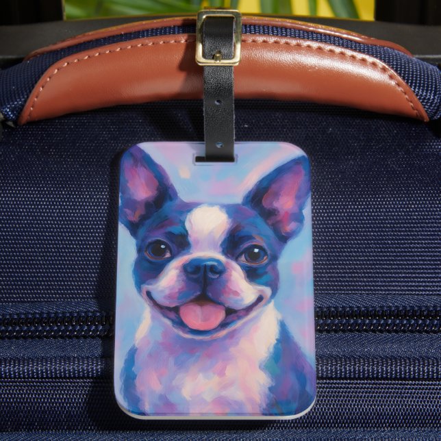 Étiquette À Bagage Balise de bagage Boston Terrier (Insitu Rectoal 2)