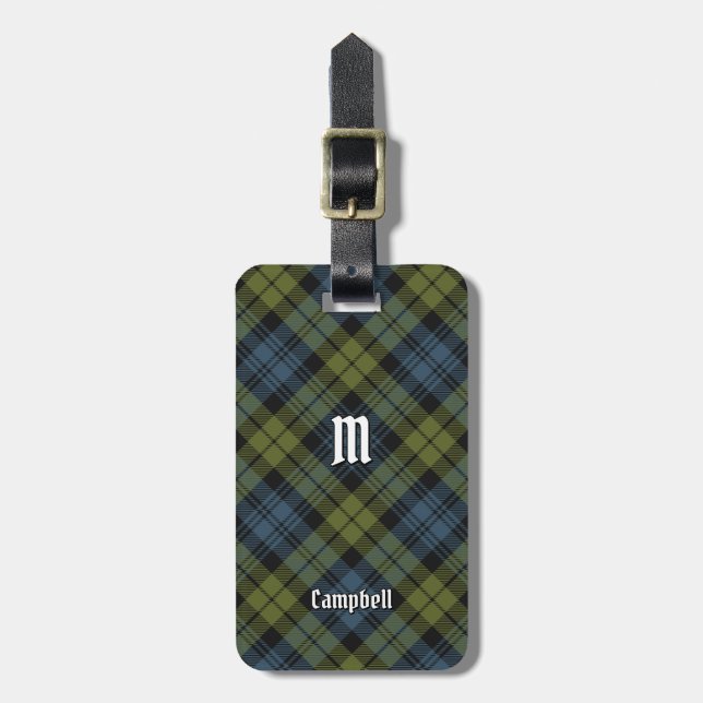 Étiquette À Bagage Balise de bagage Campbell Tartan (Devant Vertical)