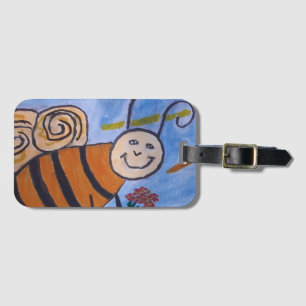 Étiquette À Bagage Balise de bagage d'abeille au miel mignon