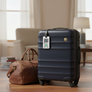 Étiquette À Bagage Balise de bagage de code QR personnalisée