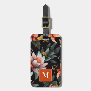 Étiquette À Bagage Balise de bagage de fleurs