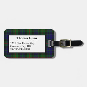 Étiquette À Bagage Balise de bagage de l'armure Tartan