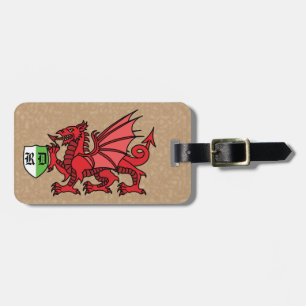 Étiquette À Bagage Balise de bagage de monogramme de dragon gallois