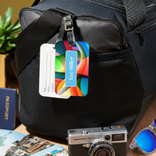 Étiquette À Bagage Balise de bagage de nom personnalisé