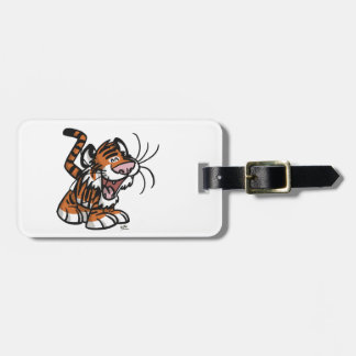 Étiquette À Bagage Balise de bagage de tigre de petit dessin