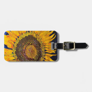 Étiquette À Bagage Balise de bagage de tournesol