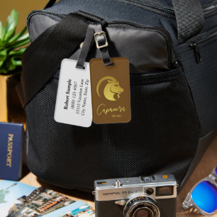 Étiquette À Bagage Balise de bagage du symbole Zodiac de Capricorne