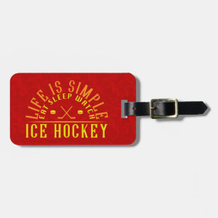 Étiquette À Bagage Balise de bagage du ventilateur de hockey sur glac