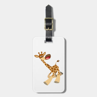 Étiquette À Bagage Balise de bagage en Giraffe de dessin mignonne
