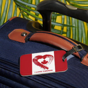 Étiquette À Bagage Balise de bagage Love Canada