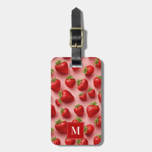Étiquette À Bagage Balise de bagage mignonne fraise