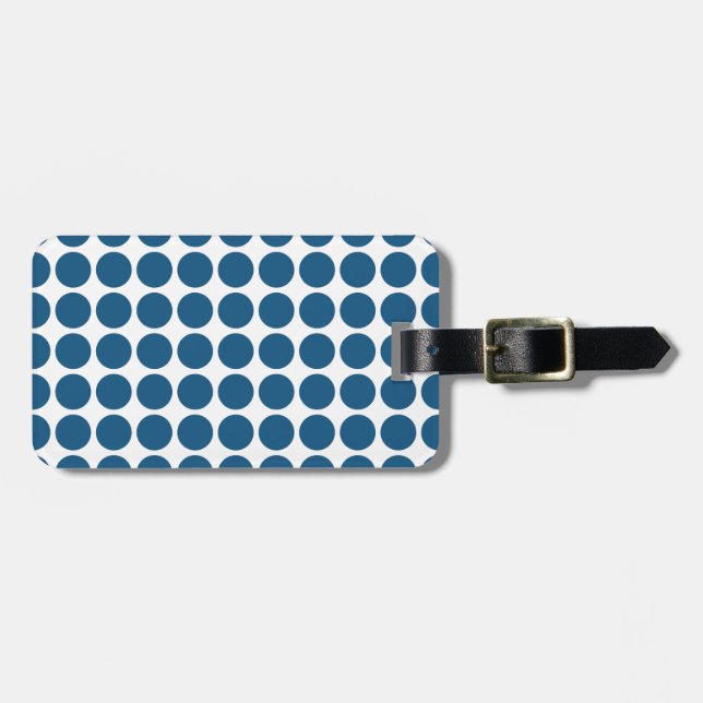 Étiquette À Bagage Balise de bagage mini-Pois (Devant horizontal)