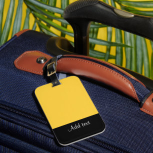 Étiquette À Bagage Balise de bagage Modèle jaune-mellow