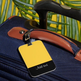 Étiquette À Bagage Balise de bagage Modèle jaune-mellow