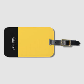 Étiquette À Bagage Balise de bagage Modèle jaune-mellow